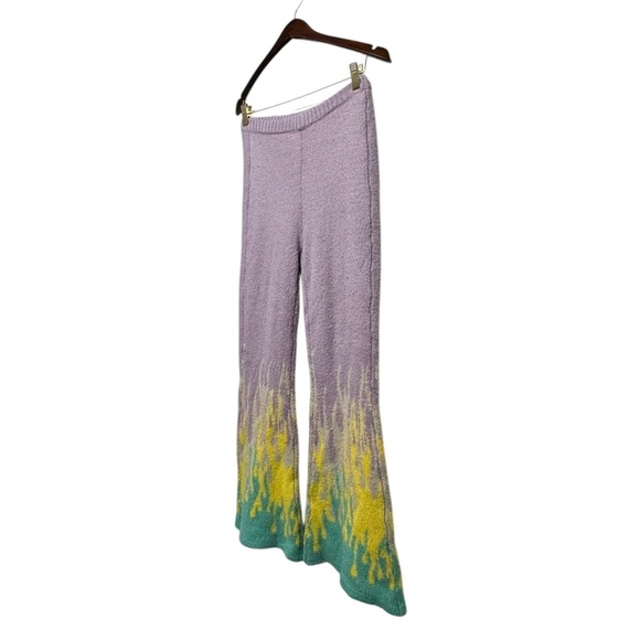 THE RAGGED PRIEST Knit Flame Flare Pants Multi S - Picture 5 of 10